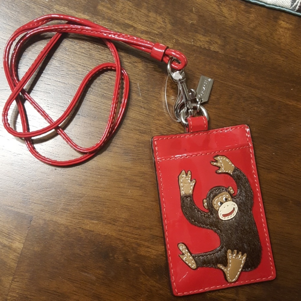 Coach Monkey Lanyard - rare